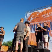 Siegerehrung - ein fettes Lob an das Siegerteam "Die durstigen Sheriffs"