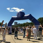 Zieleinlauf um 15:00 Uhr, viele sind noch nicht da...