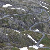Teil der Abfahrt zum Geiranger-Fjord
