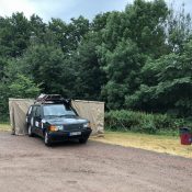 Unser erster Übernachtungsplatz - immerhin gibt es Punkte fürs Wild-Campen...